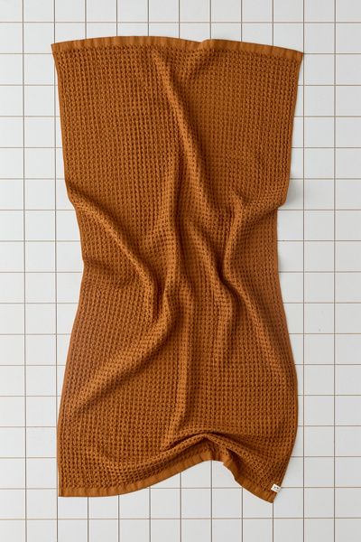 Urban Outfitters Slowtide Guild Waffle Bath Towel in Honey at Urban Outfitters