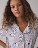 Urban Outfitters Snoopy Pastel Cheetah Print 2-Piece PJ Set Top in Grey, Women's at Urban Outfitters - 2