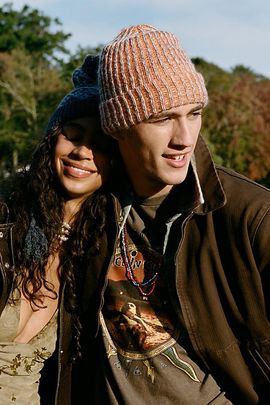 Urban Outfitters Spacedye Knit Beanie in Red, Men's at Urban Outfitters