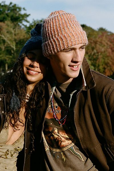 Urban Outfitters Spacedye Knit Beanie in Red, Men's at Urban Outfitters