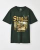 Urban Outfitters Stag Beer Deer Graphic Tee in Dark Green, Men's at Urban Outfitters - 1