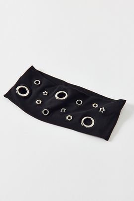 Urban Outfitters Star Grommet Soft And Stretchy Wide Headband in Black, Women's at Urban Outfitters