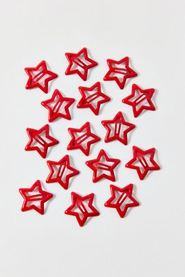 Urban Outfitters Star Snap Clips Mega Set in Red, Women's at Urban Outfitters