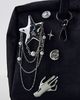 Urban Outfitters Star Whirl Draped Brooch Set in Silver at Urban Outfitters - 3
