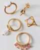 Urban Outfitters Stella Romantic Mix & Match Rings Set in Gold, Women's at Urban Outfitters - 2