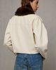 Urban Outfitters Steve Madden Silas Faux Fur Trim Moto Jacket in Bone, Women's at Urban Outfitters - 4