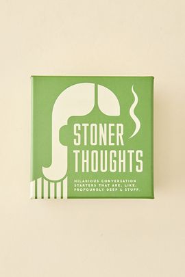 Urban Outfitters Stoner Thoughts Party Card Game in Green at Urban Outfitters