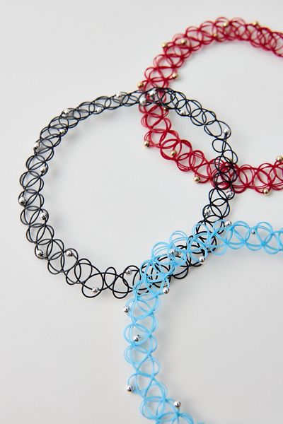 Urban Outfitters Stretchy Tattoo Choker Necklace in Black, Women's at Urban Outfitters