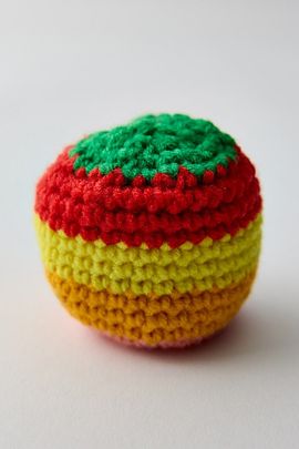 Urban Outfitters Striped Footbag in Orange/Yellow/Red at Urban Outfitters