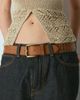 Urban Outfitters Studded Leather Belt in Brown, Women's at Urban Outfitters - 1