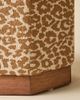 Urban Outfitters Suki Leopard Print Upholstered Ottoman in Leopard at Urban Outfitters - 4
