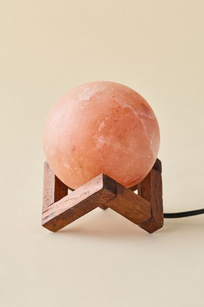 Urban Outfitters Sun Shaped Himalayan Salt Lamp in Peach at Urban Outfitters
