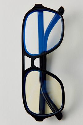 Urban Outfitters Tara Aviator Blue Light Glasses in Black, Women's at Urban Outfitters