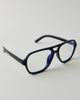 Urban Outfitters Tara Aviator Blue Light Glasses in Black, Women's at Urban Outfitters - 2