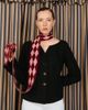 Urban Outfitters TBCo Merino Wool Harlequin Skinny Scarf in Burgundy Harlequin, Women's at Urban Outfitters - 2
