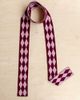 Urban Outfitters TBCo Merino Wool Harlequin Skinny Scarf in Burgundy Harlequin, Women's at Urban Outfitters - 3