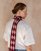 Urban Outfitters TBCo Merino Wool Harlequin Skinny Scarf in Burgundy Harlequin, Women's at Urban Outfitters - 4