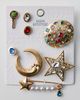 Urban Outfitters The Moon & Stars Gem Brooch Set in Gold at Urban Outfitters - 3