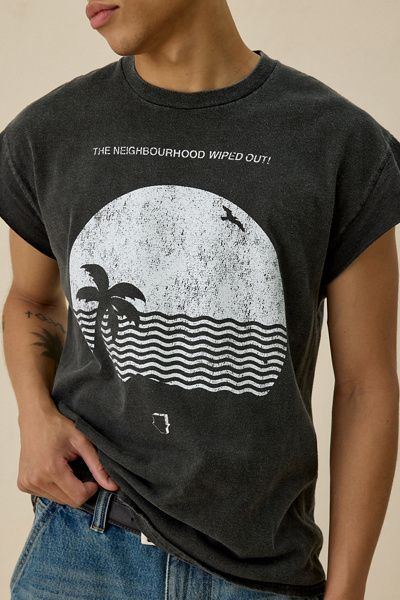 Urban Outfitters The Neighbourhood Graphic Muscle Tee in Black, Men's at Urban Outfitters