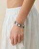Urban Outfitters Tidal Trinket Shell Mesh Bracelet in Silver, Women's at Urban Outfitters - 1