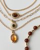Urban Outfitters Tiger's Eye Layering Bracelets Set in Gold, Women's at Urban Outfitters - 2