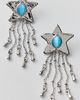 Urban Outfitters Tiger's Eye Shooting Star Earrings in Silver, Women's at Urban Outfitters - 1