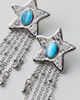 Urban Outfitters Tiger's Eye Shooting Star Earrings in Silver, Women's at Urban Outfitters - 2