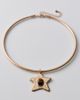 Urban Outfitters Tiger's Eye Shooting Star Pendant Wire Choker Necklace in Gold, Women's at Urban Outfitters - 1