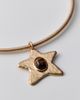 Urban Outfitters Tiger's Eye Shooting Star Pendant Wire Choker Necklace in Gold, Women's at Urban Outfitters - 2
