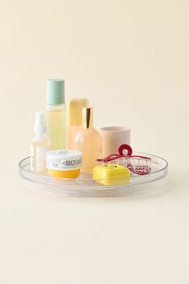 Urban Outfitters Tina Round Lazy Susan Storage Tray in Clear at Urban Outfitters