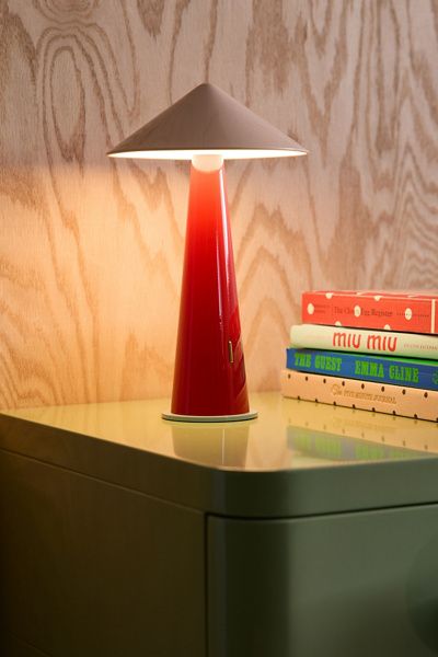 Urban Outfitters Tipsy Ombré Portable LED Table Lamp in Powder Pink/Dark Red at Urban Outfitters