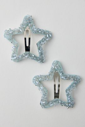 Urban Outfitters Twinkling Stars Snap Clips Set in Blue, Women's at Urban Outfitters
