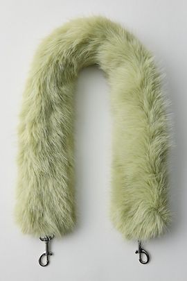 Urban Outfitters Ultra-Fuzzy Bag Strap in Lime, Women's at Urban Outfitters