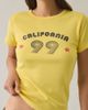 Urban Outfitters Urban Outfitters California '99 Graphic Baby Tee in Yellow, Women's at Urban Outfitters - 3