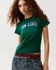 Urban Outfitters Urban Outfitters Call Me Selfie-Ready Backwards Graphic Cotton Baby Tee in Green, Women's at Urban Outfitters - 3