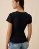 Urban Outfitters Urban Outfitters Cowboy Hat Rhinestone Graphic Baby Tee in Black, Women's at Urban Outfitters - 2