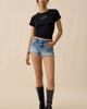 Urban Outfitters Urban Outfitters Cowboy Hat Rhinestone Graphic Baby Tee in Black, Women's at Urban Outfitters - 4