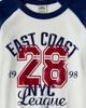 Urban Outfitters Urban Outfitters East Coast NYC Graphic Raglan 3/4 Sleeve Tee in Blue, Women's at Urban Outfitters - 5