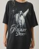 Urban Outfitters Urban Outfitters Hillary Duff Graphic Oversized T-Shirt Dress in Washed Black, Women's at Urban Outfitters - 1