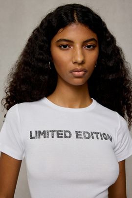 Urban Outfitters Urban Outfitters Limited Edition Graphic Baby Tee in White, Women's at Urban Outfitters