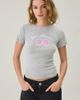 Urban Outfitters Urban Outfitters Los Angeles '99 Sport Graphic Baby Tee in Grey, Women's at Urban Outfitters - 2