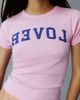 Urban Outfitters Urban Outfitters Lover Selfie-Ready Backwards Graphic Cotton Baby Tee in Pink, Women's at Urban Outfitters - 2