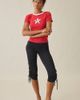 Urban Outfitters Urban Outfitters NYC Star Graphic Ringer Baby Tee in Red, Women's at Urban Outfitters - 4