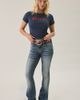 Urban Outfitters Urban Outfitters Oui! Graphic Short Sleeve Baby Tee in Navy, Women's at Urban Outfitters - 4