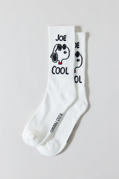 Urban Outfitters Urban Outfitters Peanuts Snoopy Joe Cool Crew Sock in White, Men's at Urban Outfitters