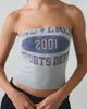 Urban Outfitters Urban Outfitters Provence Sports Department Graphic Tube Top in Grey/Blue, Women's at Urban Outfitters - 1