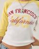 Urban Outfitters Urban Outfitters San Francisco Graphic Raglan 3/4 Sleeve Tee in Yellow, Women's at Urban Outfitters - 1