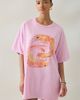 Urban Outfitters Urban Outfitters Shimp Graphic Oversized T-Shirt Dress in Pink, Women's at Urban Outfitters - 2
