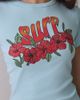 Urban Outfitters Urban Outfitters Surf Graphic Cotton Slim Tee in Light Blue, Women's at Urban Outfitters - 1