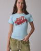 Urban Outfitters Urban Outfitters Surf Graphic Cotton Slim Tee in Light Blue, Women's at Urban Outfitters - 2